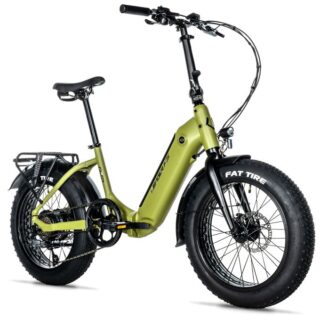 E-BIKE 20" CODY-1, FOLDING BIKE, ARMY GREEN (REAR MOTOR)