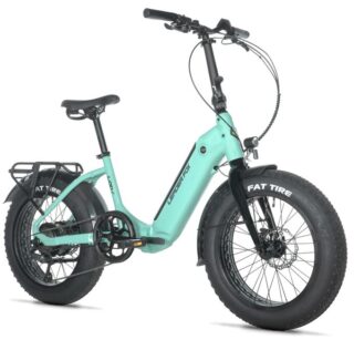 E-BIKE 20" CODY-3, FOLDING BIKE, GREEN LIGHT (REAR MOTOR)