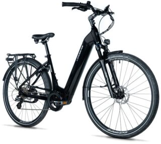E-BIKE 28" SAGA CITY 20"-1, BLACK SHINY (MODEST)